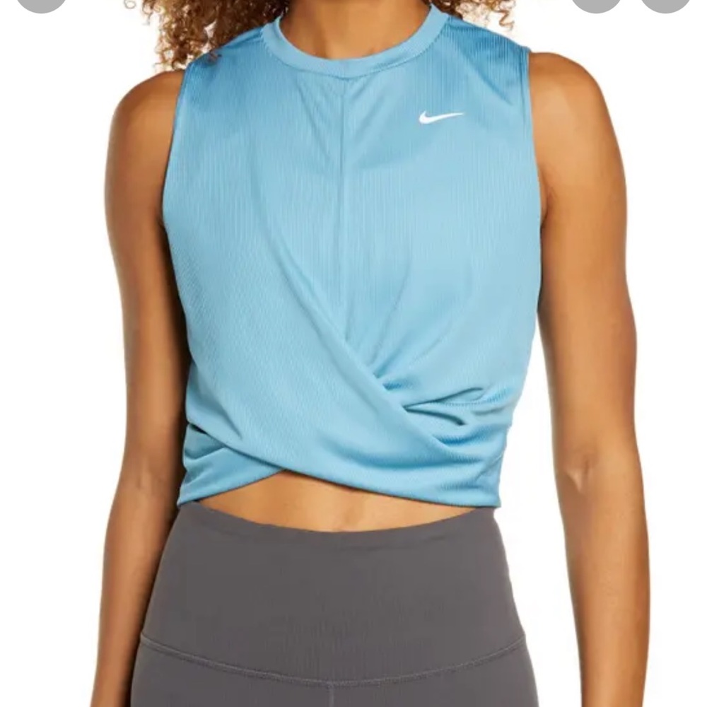 Nike Dri-FIT Cropped Twist Training Tank Top - Picture 7 of 12